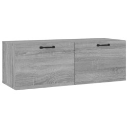 vidaXL Armario pared madera contrachapada gris Sonoma 100x36,5x35 cm
