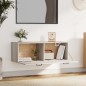 vidaXL Armario pared madera contrachapada gris Sonoma 100x36,5x35 cm vidaXL Armario pared madera contrachapada gris Sonoma 100x36,5x35 cm