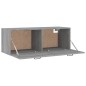 vidaXL Armario pared madera contrachapada gris Sonoma 100x36,5x35 cm vidaXL Armario pared madera contrachapada gris Sonoma 100x36,5x35 cm