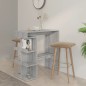 vidaXL Mesa bar estante almacenaje gris Sonoma 100x50x101,5 cm vidaXL Mesa bar estante almacenaje gris Sonoma 100x50x101,5 cm