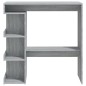 vidaXL Mesa bar estante almacenaje gris Sonoma 100x50x101,5 cm vidaXL Mesa bar estante almacenaje gris Sonoma 100x50x101,5 cm