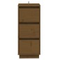 vidaXL Aparador 2 uds madera maciza de pino marrón miel 32x34x75 cm vidaXL Aparador 2 uds madera maciza de pino marrón miel 32x34x75 cm