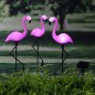 HI Lámpara solar LED de jardín forma de flamenco 3 unidades HI Lámpara solar LED de jardín forma de flamenco 3 unidades