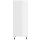 vidaXL Estantería madera de ingeniería blanco brillo 69,5x32,5x90 cm vidaXL Estantería madera de ingeniería blanco brillo 69,5x32,5x90 cm