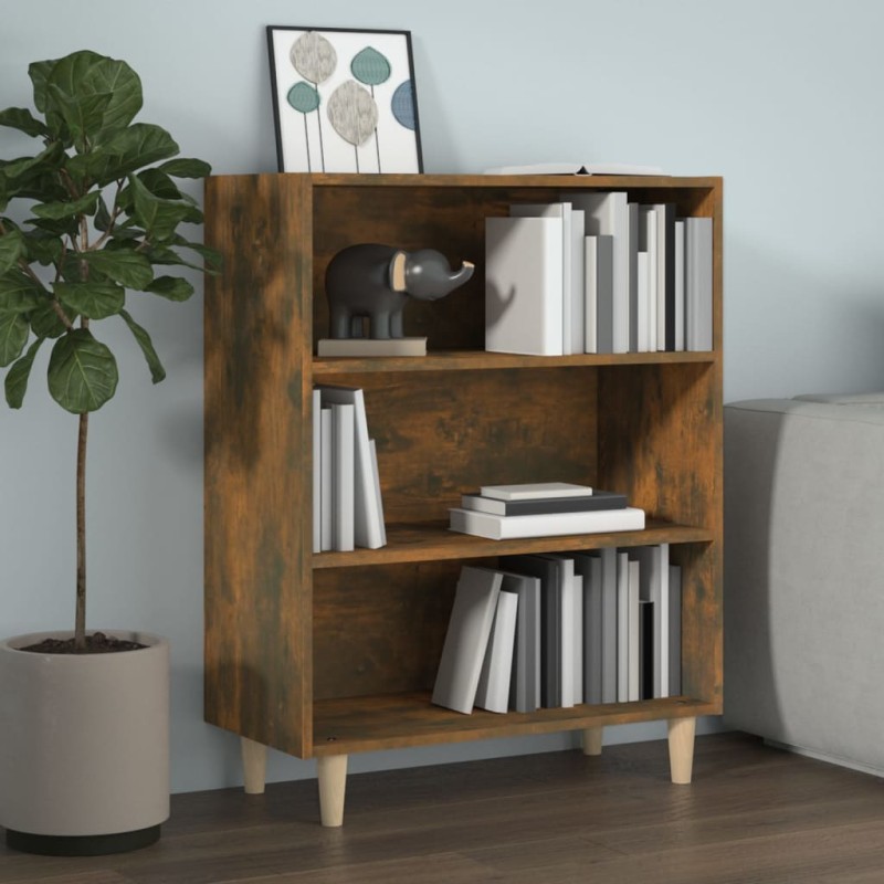 vidaXL Aparador madera contrachapada roble ahumado 69,5x32,5x90 cm vidaXL Aparador madera contrachapada roble ahumado 69,5x32,5x90 cm