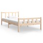 vidaXL Estructura de cama madera maciza 100x200 cm vidaXL Estructura de cama madera maciza 100x200 cm