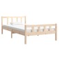 vidaXL Estructura de cama madera maciza 100x200 cm vidaXL Estructura de cama madera maciza 100x200 cm