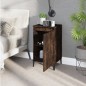 vidaXL Mesita de noche madera contrachapada roble ahumado 40x35x70 cm vidaXL Mesita de noche madera contrachapada roble ahumado 40x35x70 cm