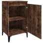 vidaXL Mesita de noche madera contrachapada roble ahumado 40x35x70 cm vidaXL Mesita de noche madera contrachapada roble ahumado 40x35x70 cm