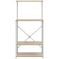 vidaXL Armario microondas madera ingeniería blanco roble 60x39,6x123cm vidaXL Armario microondas madera ingeniería blanco roble 60x39,6x123cm