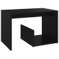 vidaXL Mesa auxiliar de madera contrachapada negro 59x36x38 cm vidaXL Mesa auxiliar de madera contrachapada negro 59x36x38 cm