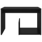 vidaXL Mesa auxiliar de madera contrachapada negro 59x36x38 cm vidaXL Mesa auxiliar de madera contrachapada negro 59x36x38 cm
