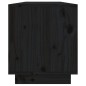 vidaXL Mueble de TV de madera maciza de pino negro 110,5x34x40 cm