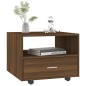 vidaXL Mesa de centro madera de ingeniería marrón roble 55x55x40 cm