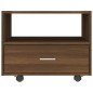 vidaXL Mesa de centro madera de ingeniería marrón roble 55x55x40 cm
