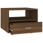 vidaXL Mesa de centro madera de ingeniería marrón roble 55x55x40 cm