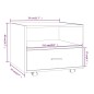 vidaXL Mesa de centro madera de ingeniería marrón roble 55x55x40 cm