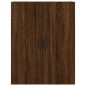 vidaXL Aparador alto madera contrachapada marrón roble 69,5x34x180 cm
