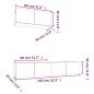vidaXL Set de muebles para TV 3 pzas madera contrachapada roble sonoma