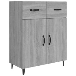 vidaXL Aparador de madera de ingeniería gris Sonoma 69,5x34x90 cm