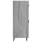 vidaXL Aparador de madera de ingeniería gris Sonoma 69,5x34x90 cm