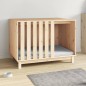 vidaXL Caseta para perros madera maciza de pino 100x70x72 cm