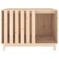vidaXL Caseta para perros madera maciza de pino 100x70x72 cm
