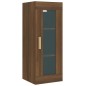 vidaXL Armario de pared colgante roble marrón 34,5x34x90 cm vidaXL Armario de pared colgante roble marrón 34,5x34x90 cm