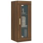 vidaXL Armario de pared colgante roble marrón 34,5x34x90 cm vidaXL Armario de pared colgante roble marrón 34,5x34x90 cm
