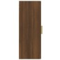 vidaXL Armario de pared colgante roble marrón 34,5x34x90 cm vidaXL Armario de pared colgante roble marrón 34,5x34x90 cm