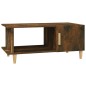 vidaXL Mesa de centro madera contrachapada roble ahumado 90x50x40 cm vidaXL Mesa de centro madera contrachapada roble ahumado 90x50x40 cm