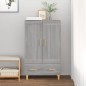 vidaXL Aparador alto de madera contrachapada gris Sonoma 70x31x115 cm vidaXL Aparador alto de madera contrachapada gris Sonoma 70x31x115 cm