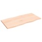 vidaXL Tablero de mesa madera maciza roble borde natural 100x50x2 cm vidaXL Tablero de mesa madera maciza roble borde natural 100x50x2 cm