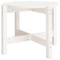 vidaXL Mesa de centro de madera maciza de pino blanco 62,5x45 cm vidaXL Mesa de centro de madera maciza de pino blanco 62,5x45 cm