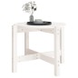 vidaXL Mesa de centro de madera maciza de pino blanco 62,5x45 cm vidaXL Mesa de centro de madera maciza de pino blanco 62,5x45 cm