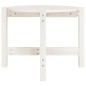 vidaXL Mesa de centro de madera maciza de pino blanco 62,5x45 cm vidaXL Mesa de centro de madera maciza de pino blanco 62,5x45 cm