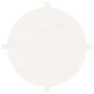 vidaXL Mesa de centro de madera maciza de pino blanco 62,5x45 cm vidaXL Mesa de centro de madera maciza de pino blanco 62,5x45 cm