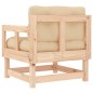 vidaXL Sillones de jardín con cojines 2 uds madera maciza de pino vidaXL Sillones de jardín con cojines 2 uds madera maciza de pino