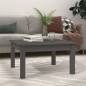 vidaXL Mesa de centro de madera maciza de pino gris 55x55x30 cm vidaXL Mesa de centro de madera maciza de pino gris 55x55x30 cm