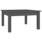 vidaXL Mesa de centro de madera maciza de pino gris 55x55x30 cm vidaXL Mesa de centro de madera maciza de pino gris 55x55x30 cm