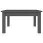 vidaXL Mesa de centro de madera maciza de pino gris 55x55x30 cm vidaXL Mesa de centro de madera maciza de pino gris 55x55x30 cm