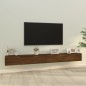 vidaXL Set de muebles para TV 3 pzas madera contrachapada roble marrón