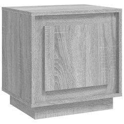 vidaXL Mesita de noche madera contrachapada gris sonoma 44x35x45 cm