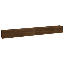 vidaXL Set de muebles para TV 3 pzas madera contrachapada roble marrón