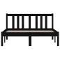 vidaXL Estructura de cama madera maciza negro 120x190 cm vidaXL Estructura de cama madera maciza negro 120x190 cm
