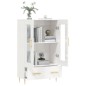 vidaXL Aparador alto madera de ingeniería blanco brillo 69,5x31x115 cm vidaXL Aparador alto madera de ingeniería blanco brillo 69,5x31x115 cm