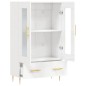 vidaXL Aparador alto madera de ingeniería blanco brillo 69,5x31x115 cm vidaXL Aparador alto madera de ingeniería blanco brillo 69,5x31x115 cm