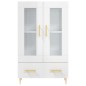 vidaXL Aparador alto madera de ingeniería blanco brillo 69,5x31x115 cm vidaXL Aparador alto madera de ingeniería blanco brillo 69,5x31x115 cm