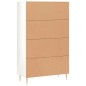 vidaXL Aparador alto madera de ingeniería blanco brillo 69,5x31x115 cm vidaXL Aparador alto madera de ingeniería blanco brillo 69,5x31x115 cm