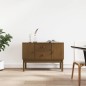vidaXL Aparador madera maciza de pino marrón miel 110x40x78 cm